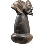 Schwarzer Stößel mit stilisiertem Kopf, Taíno Kultur, Karibik, 10. - 15. Jhdt.Schwerer Stößel (