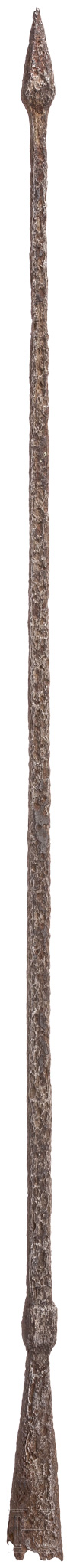Pilum-Spitze, römisch, 2. - 3. Jhdt.Hervorragend erhaltene eiserne Pilumspitze. Die verdickte - Image 2 of 2