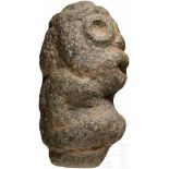Kauernde Figur, Taíno-Kultur, Karibik, 11. - 15. Jhdt.Groteske Figur eines Kauernden aus