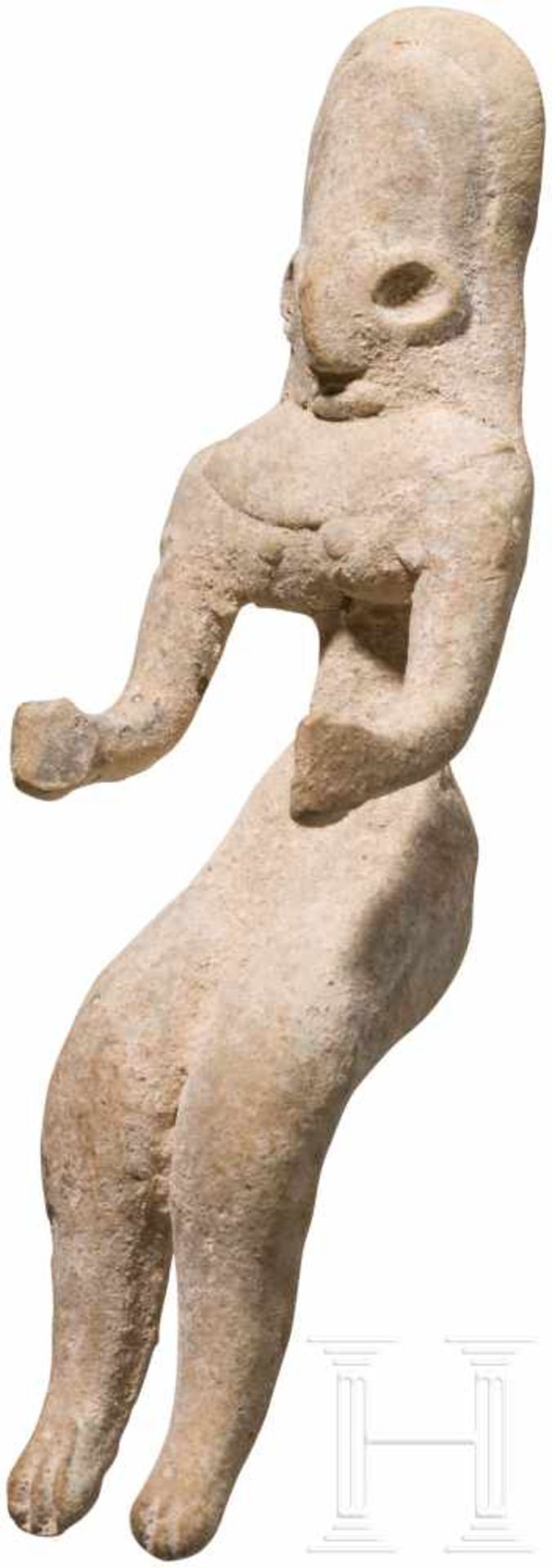 Weibliches Terrakotta-Idol, Indus Valley Civilization, Pakistan-Nordwestindien, 3. Jtsd. v. Chr. - Bild 2 aus 3