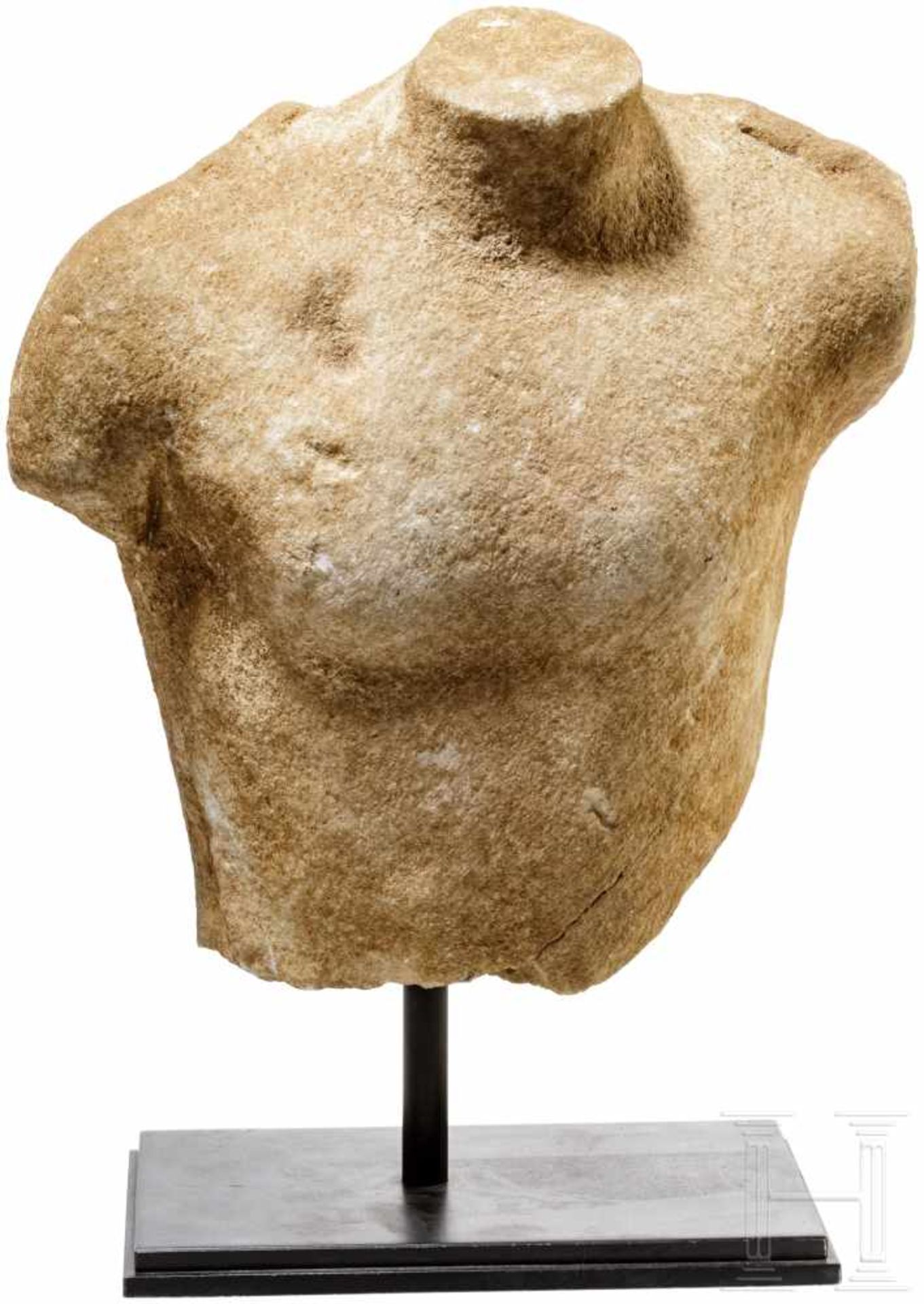 Marmortorso des Dionysos, Griechenland, frühes 5. Jhdt. v. Chr.Oberkörper einer frühklassischen