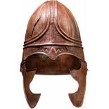 Pseudochalkidischer Helm, nördlicher Schwarzmeerraum, 4. Jhdt. v. Chr.Bronzener, reiternomadischer