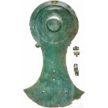 Seltene, bronzene Rossstirn, nördliches Schwarzmeergebiet, 4. Jhdt. v. Chr.Flache Rossstirn, aus