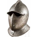 Savoyarden-Helm, norddeutsch/flämisch, um 1620Zweiteilig geschlagene Kalotte mit schmalem,