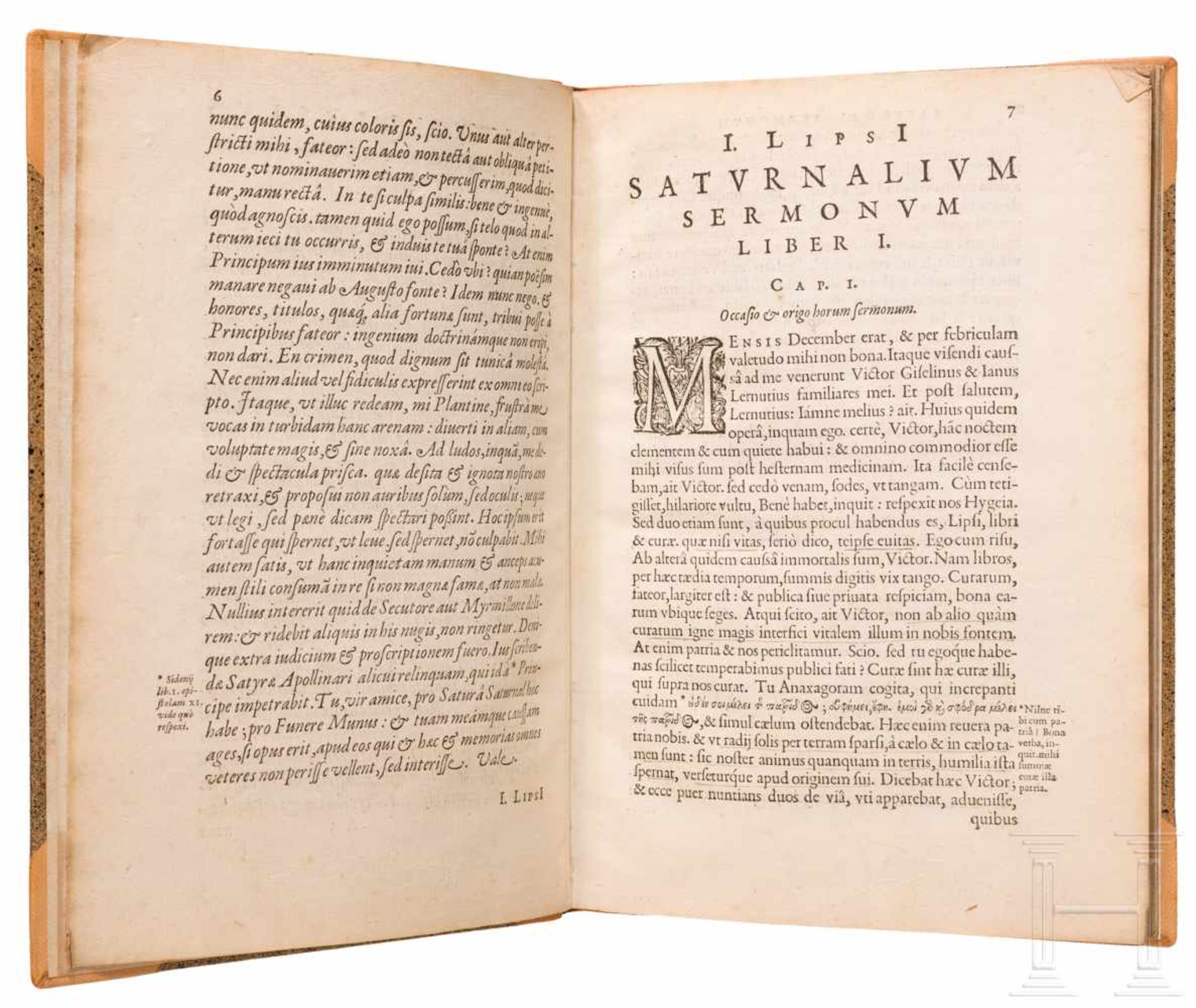 Iusti Lipsi, "Saturnalium Sermonum Libri Duo, Qui de Gladiatoribus", Antwerpen, 1604136 paginierte - Bild 2 aus 4