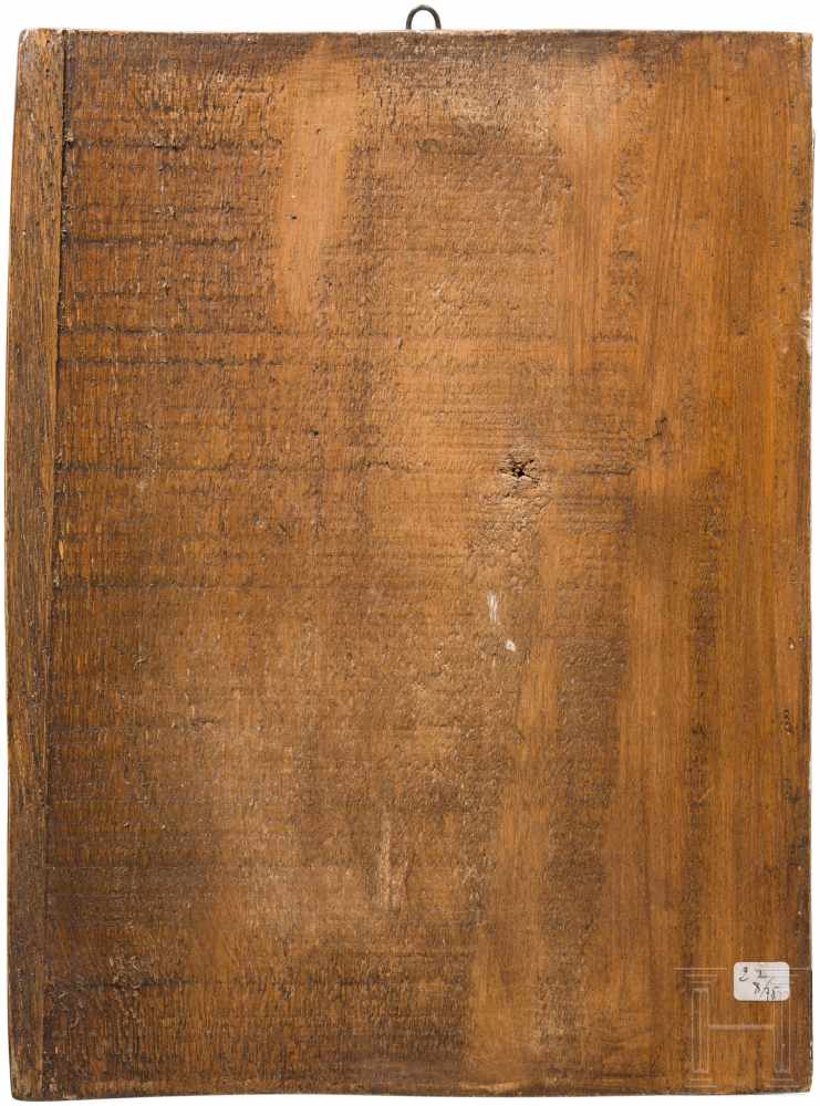 Geschnitzte und vergoldete Tafel, Frankreich, 19. Jhdt.Hochrechteckige, leicht gewölbte Tafel mit - Image 3 of 3