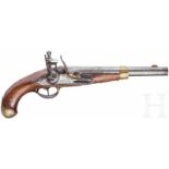 Leichte Reiterpistole M 1812, Fertigung SpangenbergRunder und glatter Lauf im Kaliber 17 mm mit