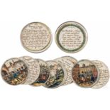 Steckmedaille auf die Befreiungskriege, Nürnberg, 1814Medaille aus Zinn mit vs. Darstellung der