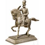 "Kaiser Franz Josef I. bei der Frühjahrsparade Wien 1898"Reiterstatuette aus Buntmetall mit