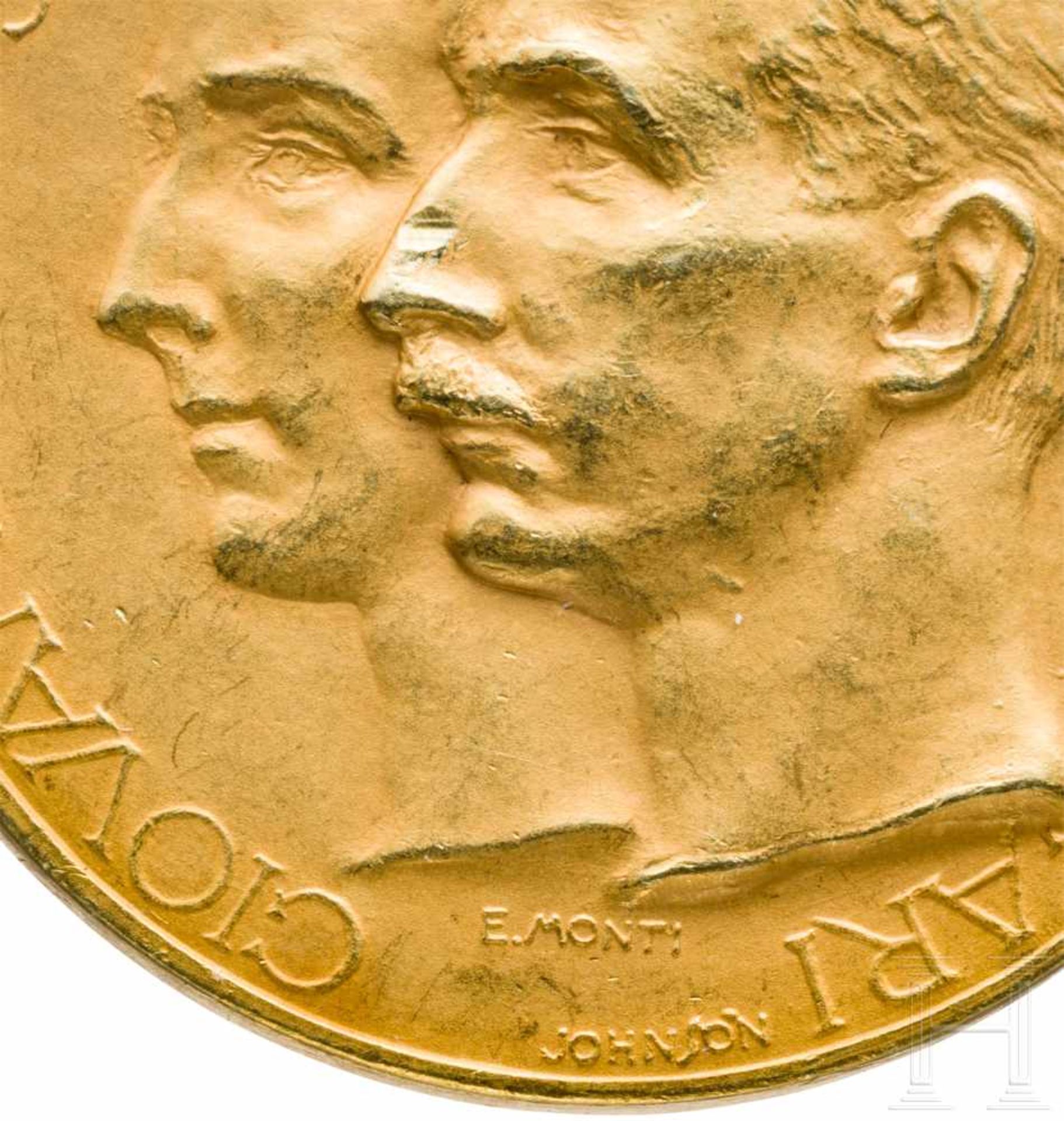 Goldene Medaille zur Erinnerung an die Hochzeit von Prinzessin Giovanna mit Zar Boris III. von - Bild 4 aus 5