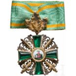 Orden vom Zähringer Löwen - Ritterkreuz 2. Klasse mit Eichenlaub und SchwerternSilber, teils