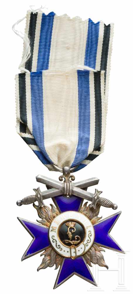 Militär-Verdienstorden - Kreuz 4. Klasse mit Schwertern, Weiss-FertigungIn Gold und Silber