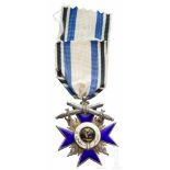 Militär-Verdienstorden - Kreuz 4. Klasse mit Schwertern, Weiss-FertigungIn Gold und Silber