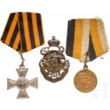Abzeichen des 1. Eisenbahnregiments, St. Georgs-Kreuz für Nichtchristen, Medaille zum 300-jährigen