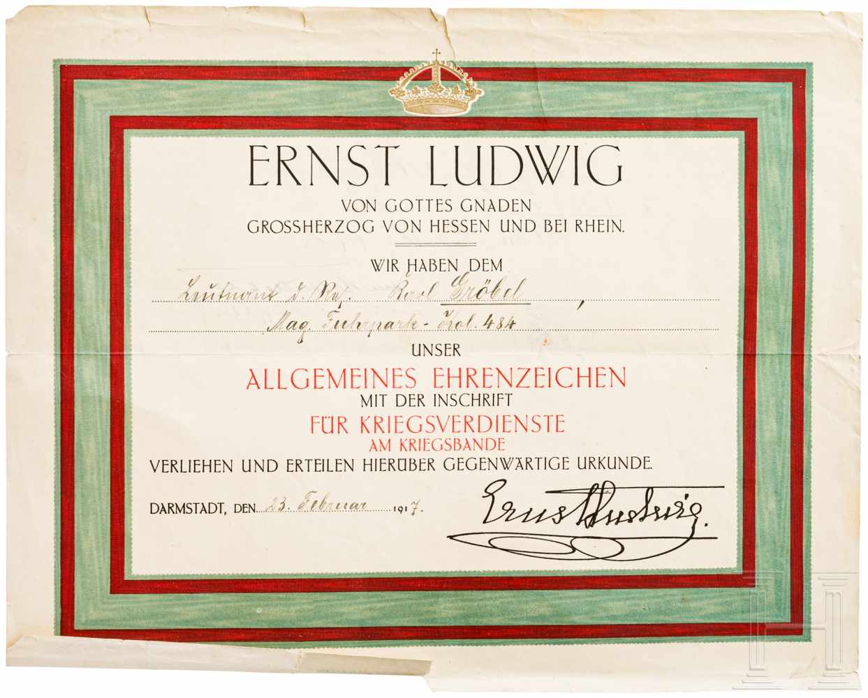 Albrechts-Orden - Ritterkreuz 2. Klasse mit SchwerternSilber, emailliert, einseitig geprägte - Image 6 of 6