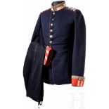 Uniform für Unteroffiziere im 1. Kgl. Sächs. Leib-Grenadier-Regiment Nr. 100, um 1895Waffenrock