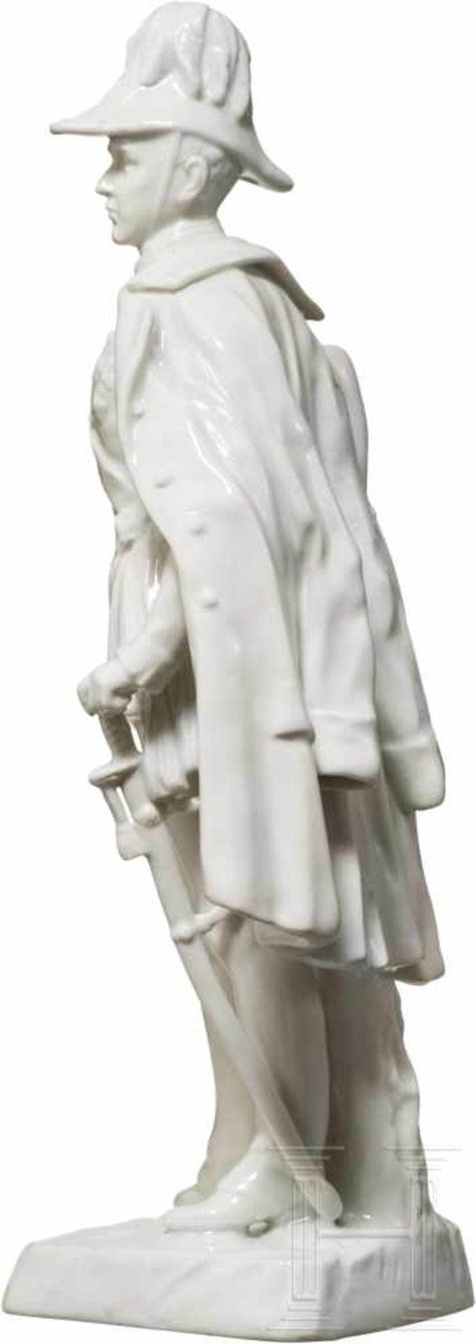 Kaiser Franz Joseph I. von Österreich - PorzellanfigurWeißes glasiertes Porzellan, im Boden - Bild 3 aus 4