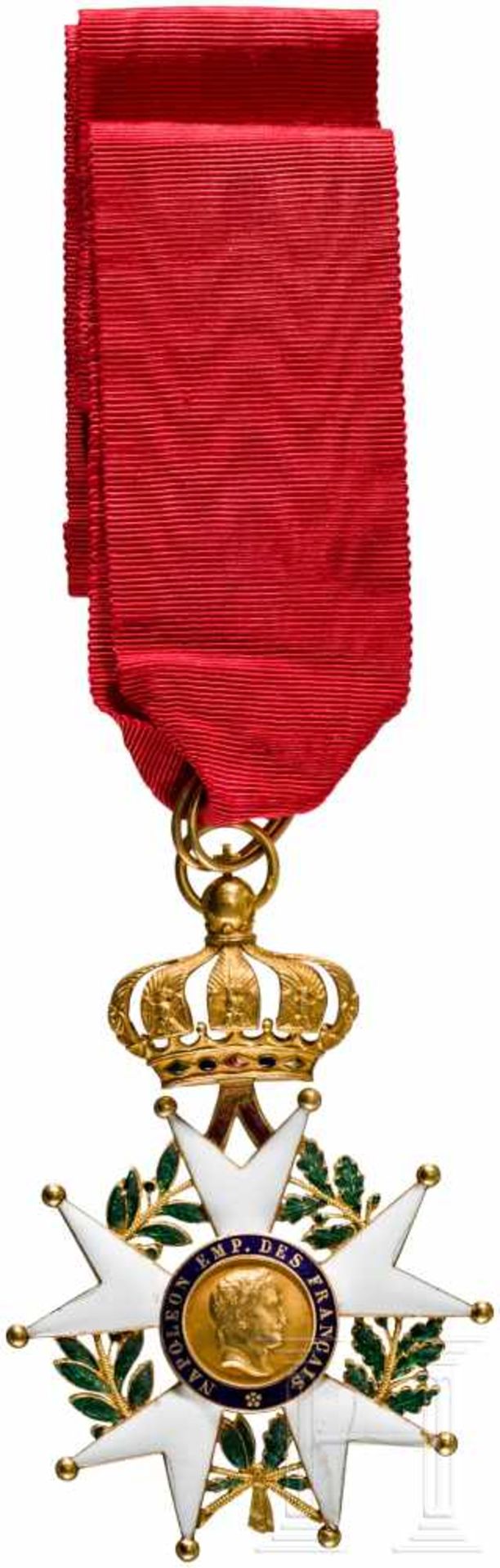 Orden der Ehrenlegion - Kommandeurkreuz des Zweiten KaiserreichsDetailliert gefertigtes, goldenes