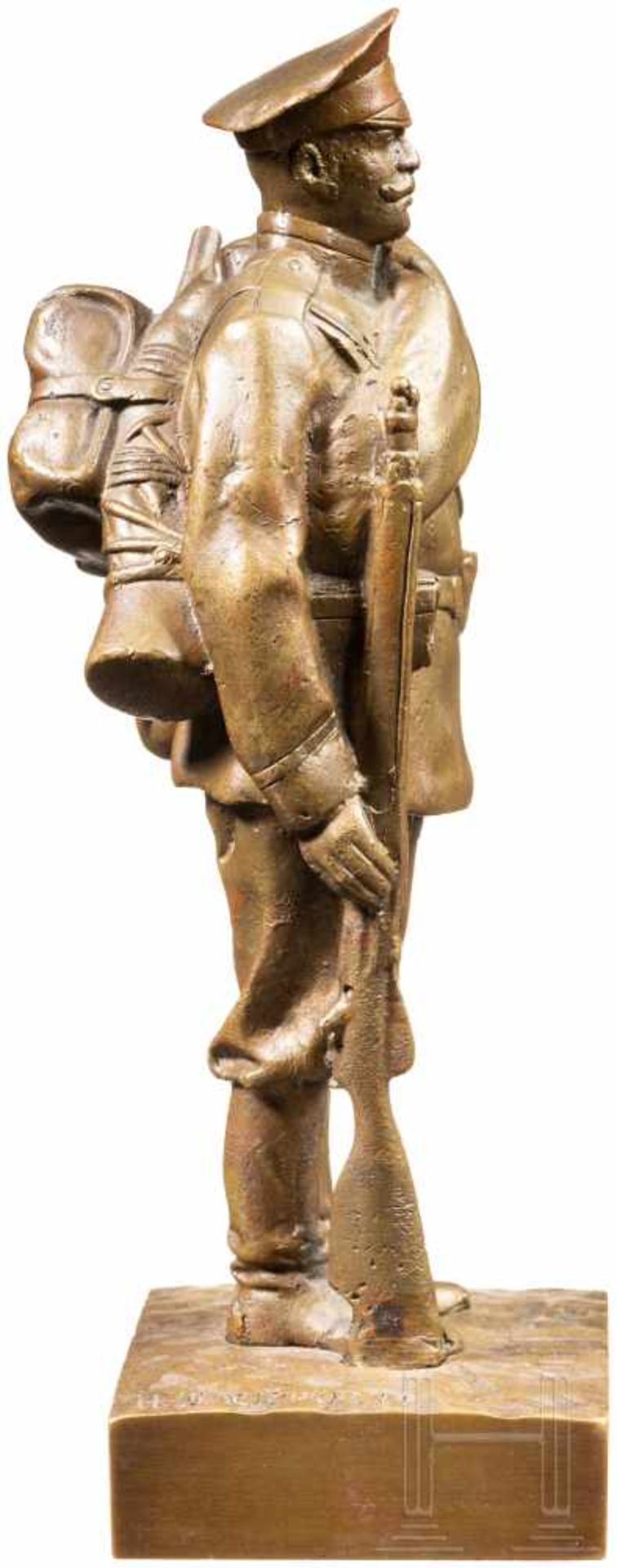 Nikolai Georgievich Schleifer (1864 - 1940) - Bronzefigur mit Darstellung eines russischen - Bild 3 aus 4