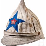 A White Budenovka CapWhite fabric summer "Budenovka" style cap used by troops in the civil war and