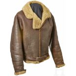 An RAF Flight Jacket for Aviation PersonnelBrown leather "Irvin" jacket, lined in a tan colour