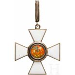 St. Georgs-Orden, Kreuz 3. Klasse, wohl frz. ExilfertigungSilber, in Resten vergoldet, emailliert,