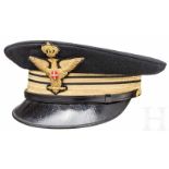 Schirmmütze M 33 zur schwarzen Uniform für OberstleutnantsSchwarzes Wolltuch mit einer breiten und