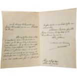 Kaiser Maximilian I. von Mexiko (1832-67) - eigenhändiger und signierter Brief vom 19. September