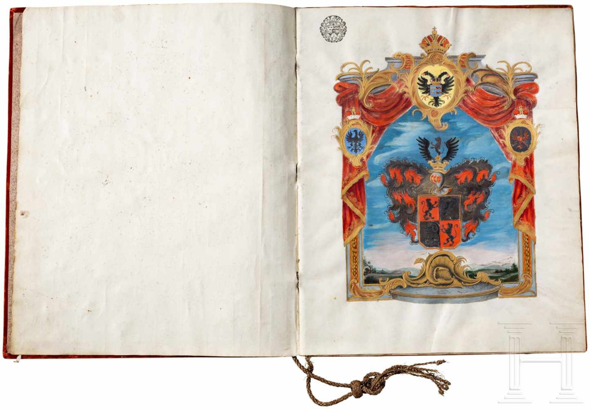 Kaiser Joseph II. - Adelsdiplom von 1788Pergamenturkunde in lateinischer Sprache mit sechs