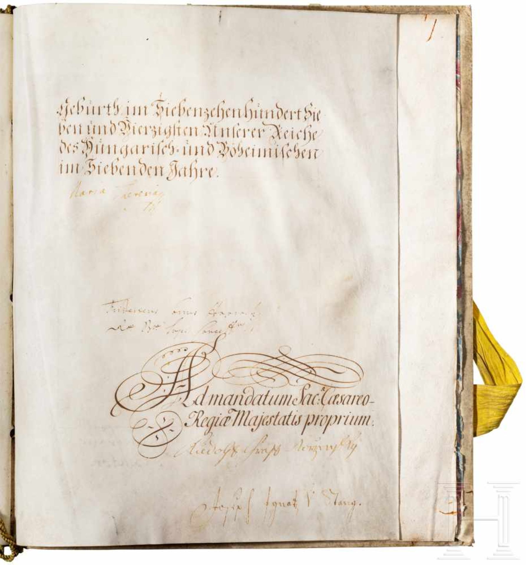 Maria Theresia - Bestätigung der Privilegien von Böhmisch-Neustadt, datiert 1747Pergamenturkunde mit - Bild 5 aus 6