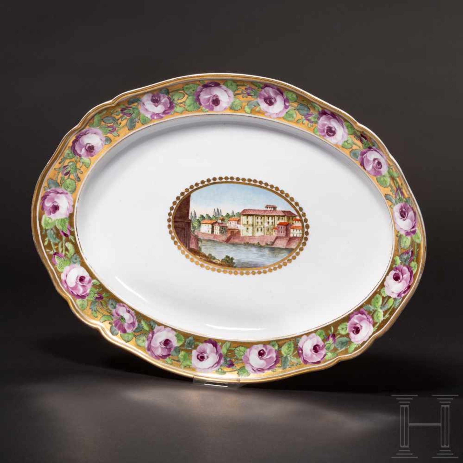 Servierplatte aus dem Tafelservice von Alexandra Pawlowna Romanova (1783 - 1801), Kaiserliche