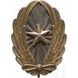 Fliegerabzeichen für Offiziere der Armee, 2. WeltkriegSilber, Buntmetall, schauseitig ein