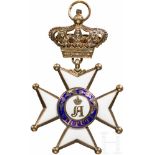 Militär- und Zivil-Verdienst-Orden Adolph von Nassau, KomturkreuzSilber, vergoldet, teils