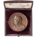 Bronzemedaille zur Erinnerung an den Besuch des Zaren Alexander II. in London, 18.06.1874Vs.