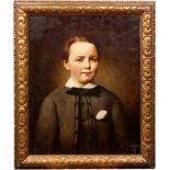 Graf von Zeppelin - a Portait as a YouthOil on canvas, portrait of Graf von Zeppelin as a young boy,