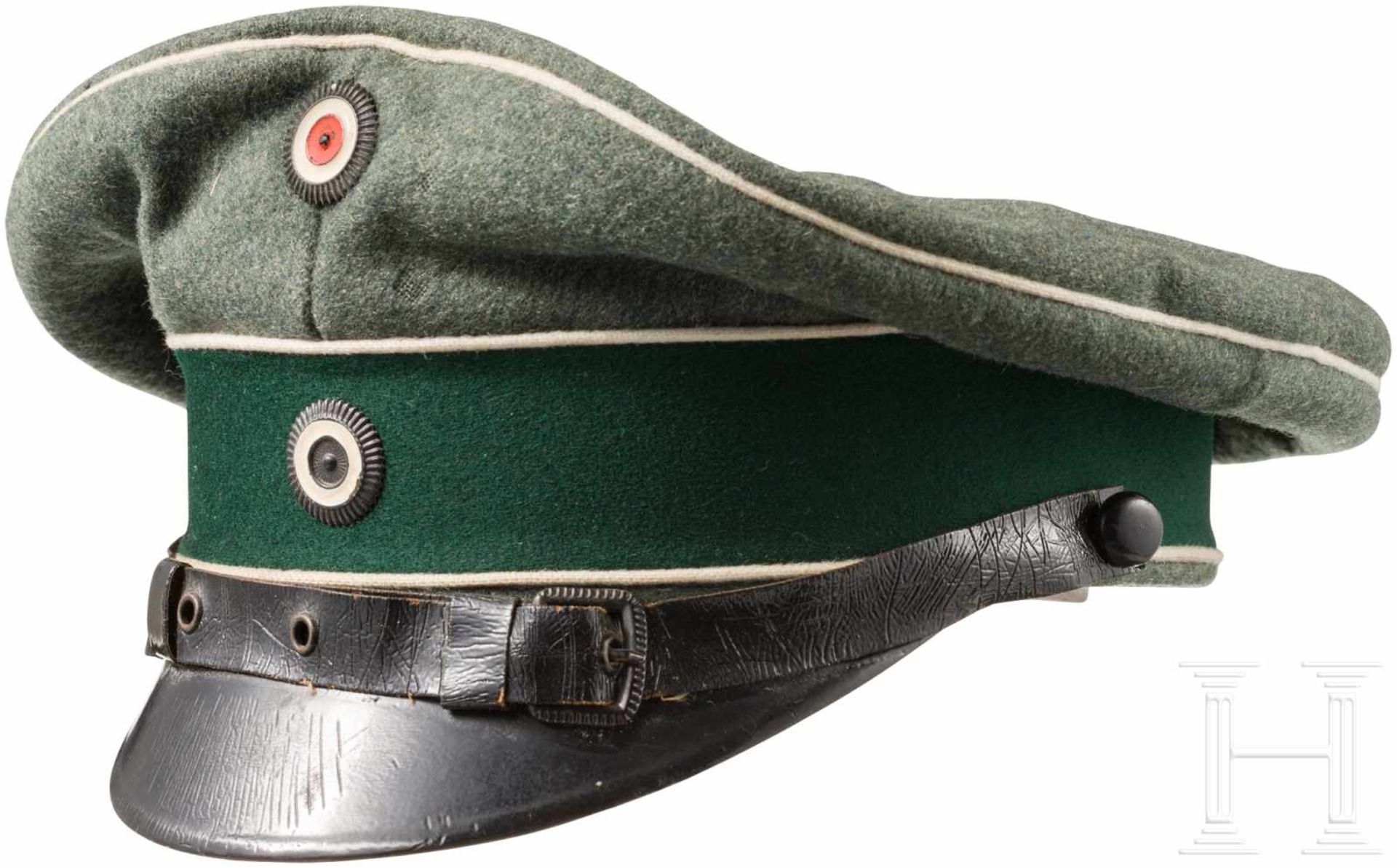 Feldmütze M1910 für Offiziere im Kürassier-Regiment "Graf Gessler" (Rheinisches) Nr. 8Weicher Korpus