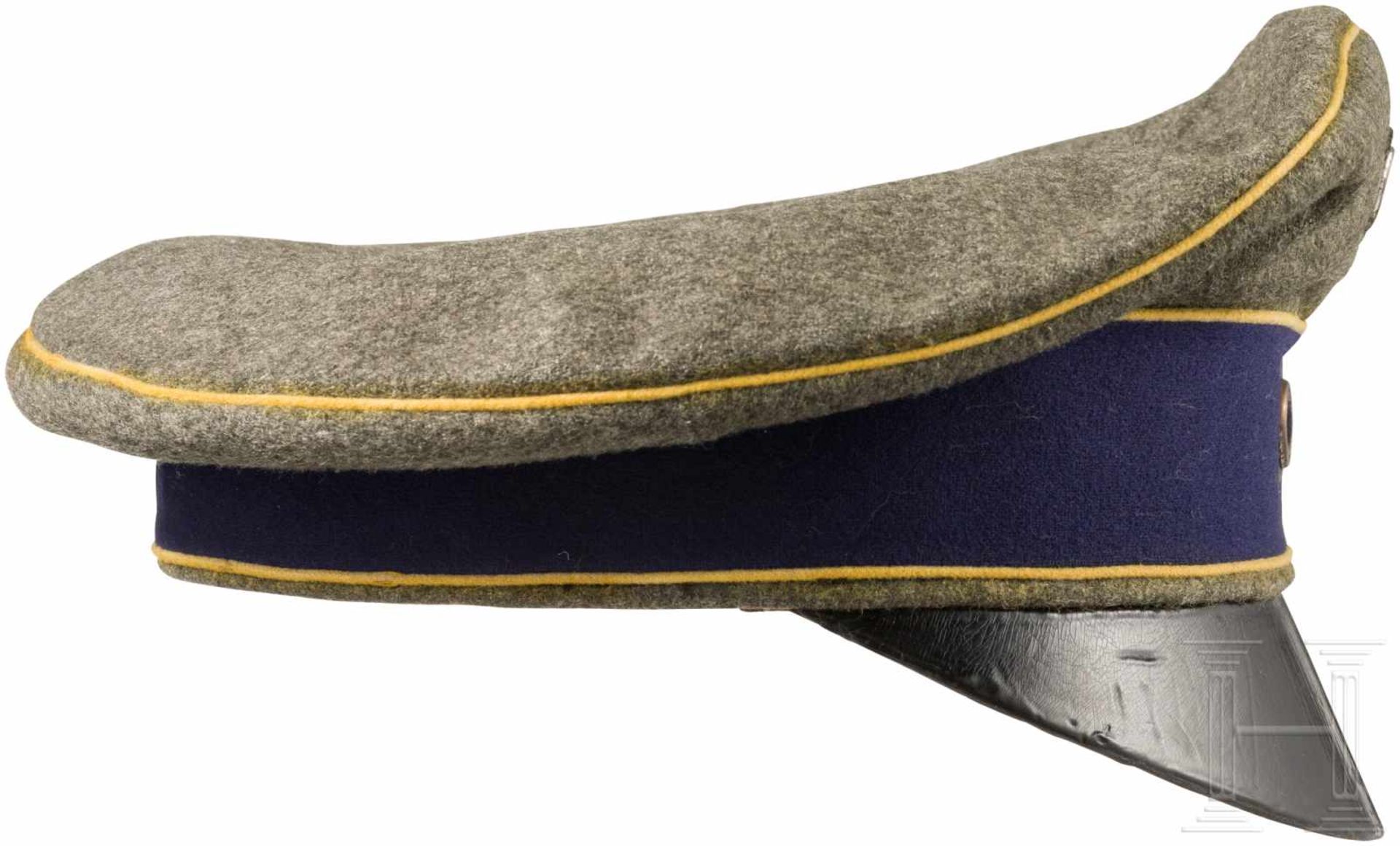 Weiche Schirmmütze ("Crusher") der Felduniform M1910 für Offiziere im 2. Rheinischen Husaren- - Bild 2 aus 3