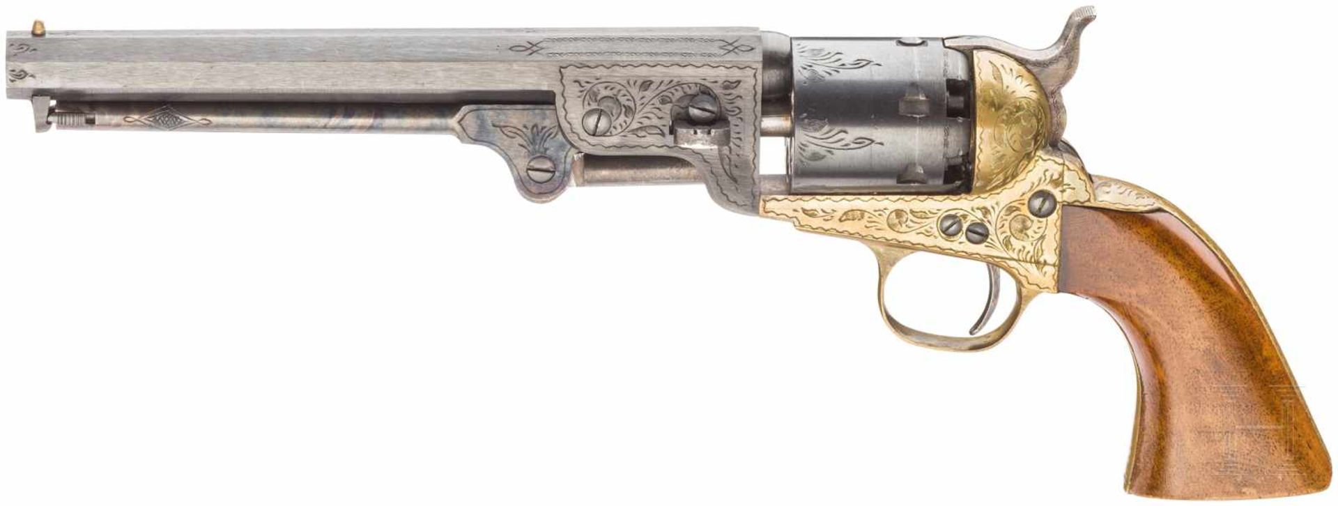 Colt Mod. 1861 Navy, ItalienKal. .36 Blackpowder, Nr. 41819, Blanker Oktagonallauf, Länge 7-1/2". - Bild 2 aus 2