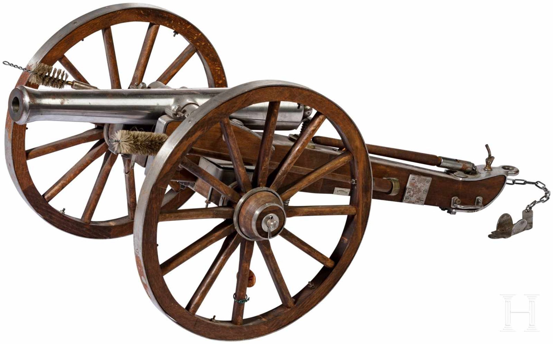 Miniatur-Kanone im Stil des 17. Jhdts., spanische Sammleranfertigung, zweite Hälfte 20. Jhdt.