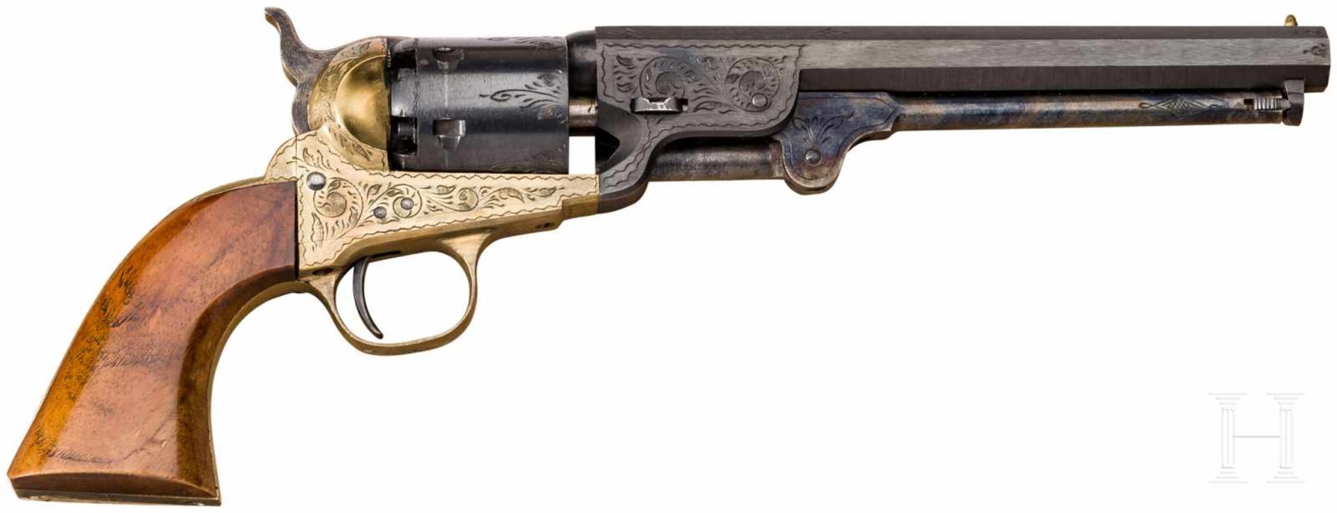 Colt Mod. 1861 Navy, ItalienKal. .36 Blackpowder, Nr. 41819, Blanker Oktagonallauf, Länge 7-1/2".
