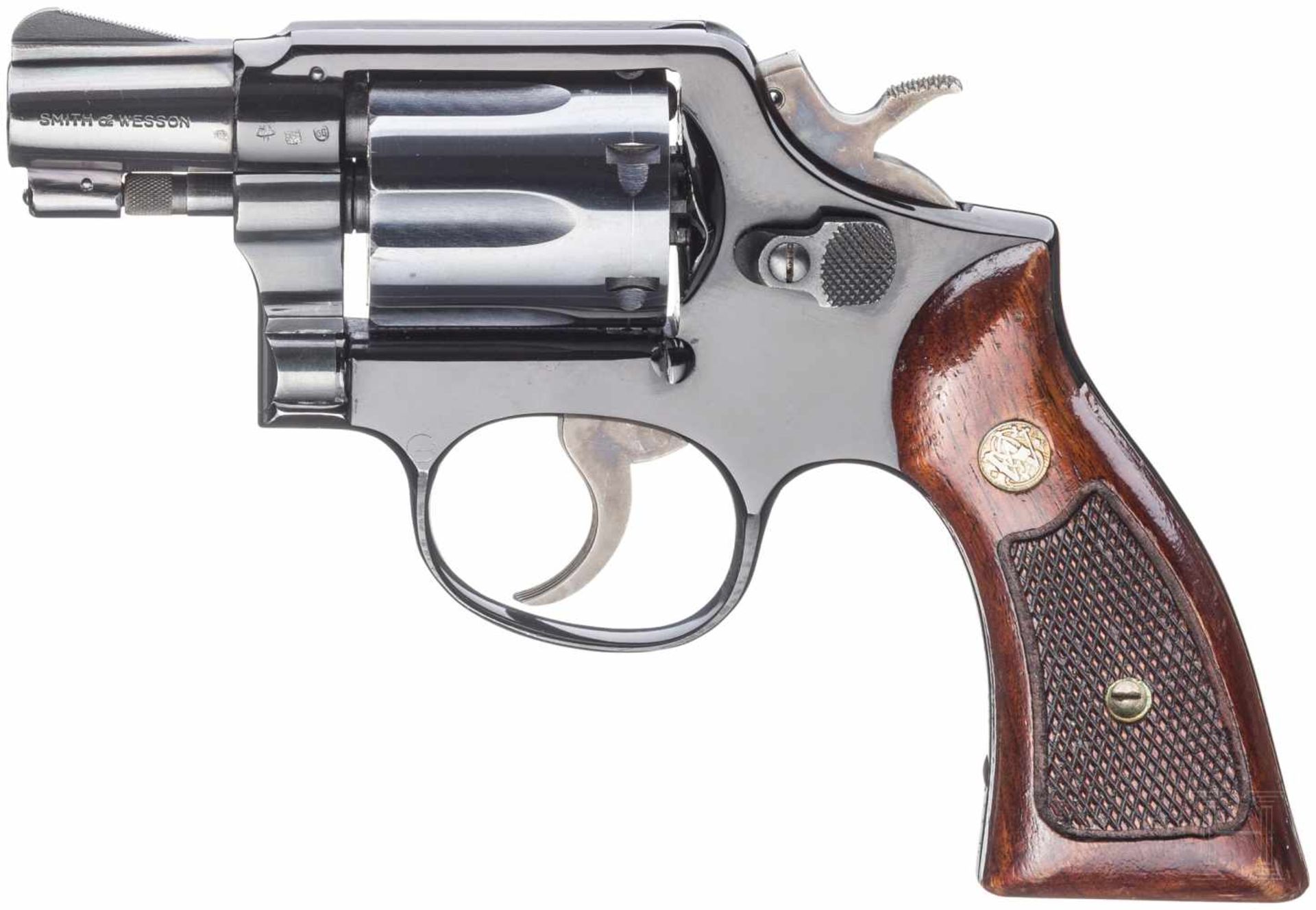 Smith & Wesson Mod. 12-2, "The .38 M & P Airweight"Kal. .38 S&W Spl., Nr. C947456, Blanker Lauf,