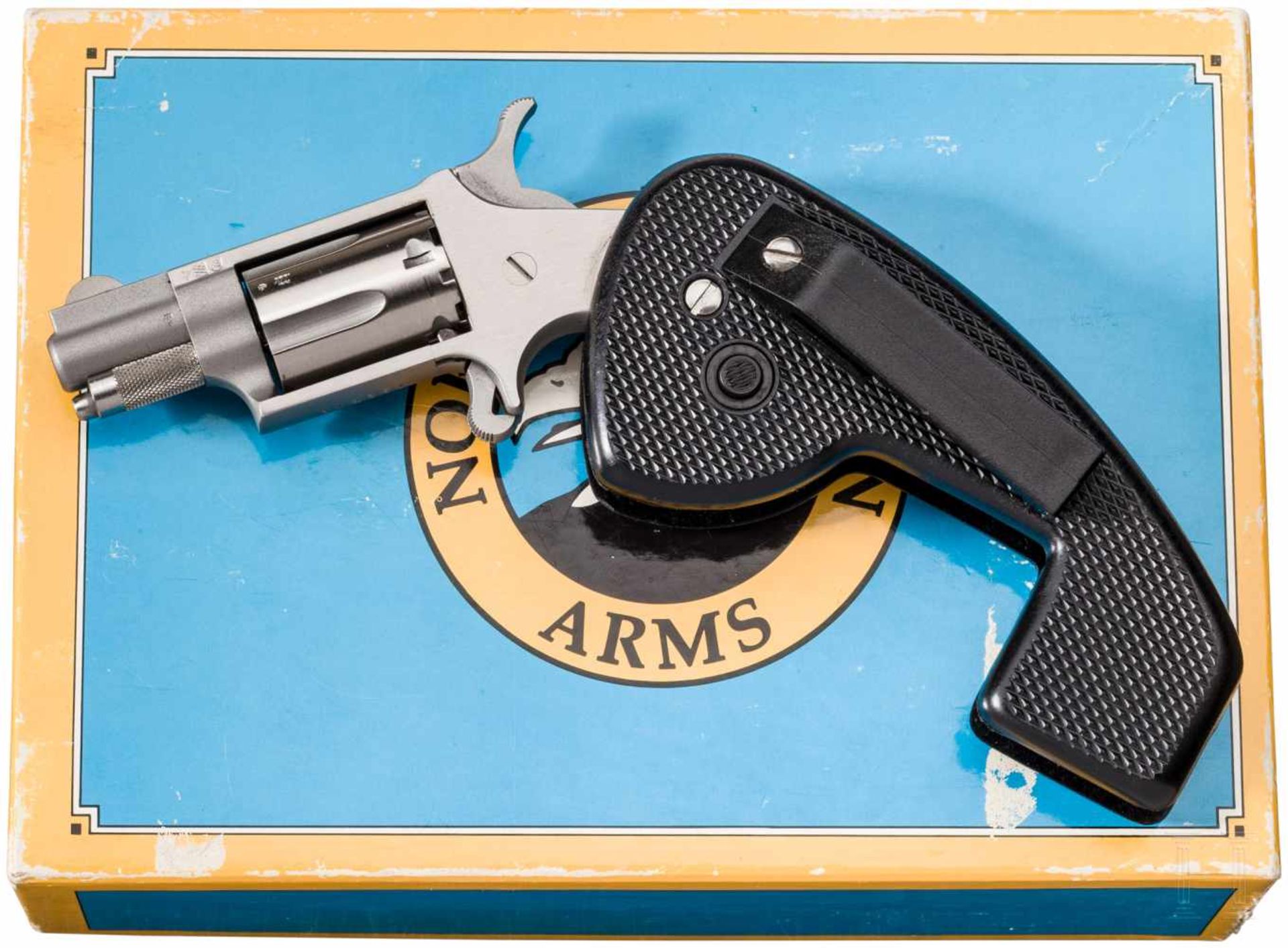 North American Arms Mini Revolver, NAA-22HG/LR, im KartonKal. .22 l.r., Nr. G18651, Blanker Lauf.