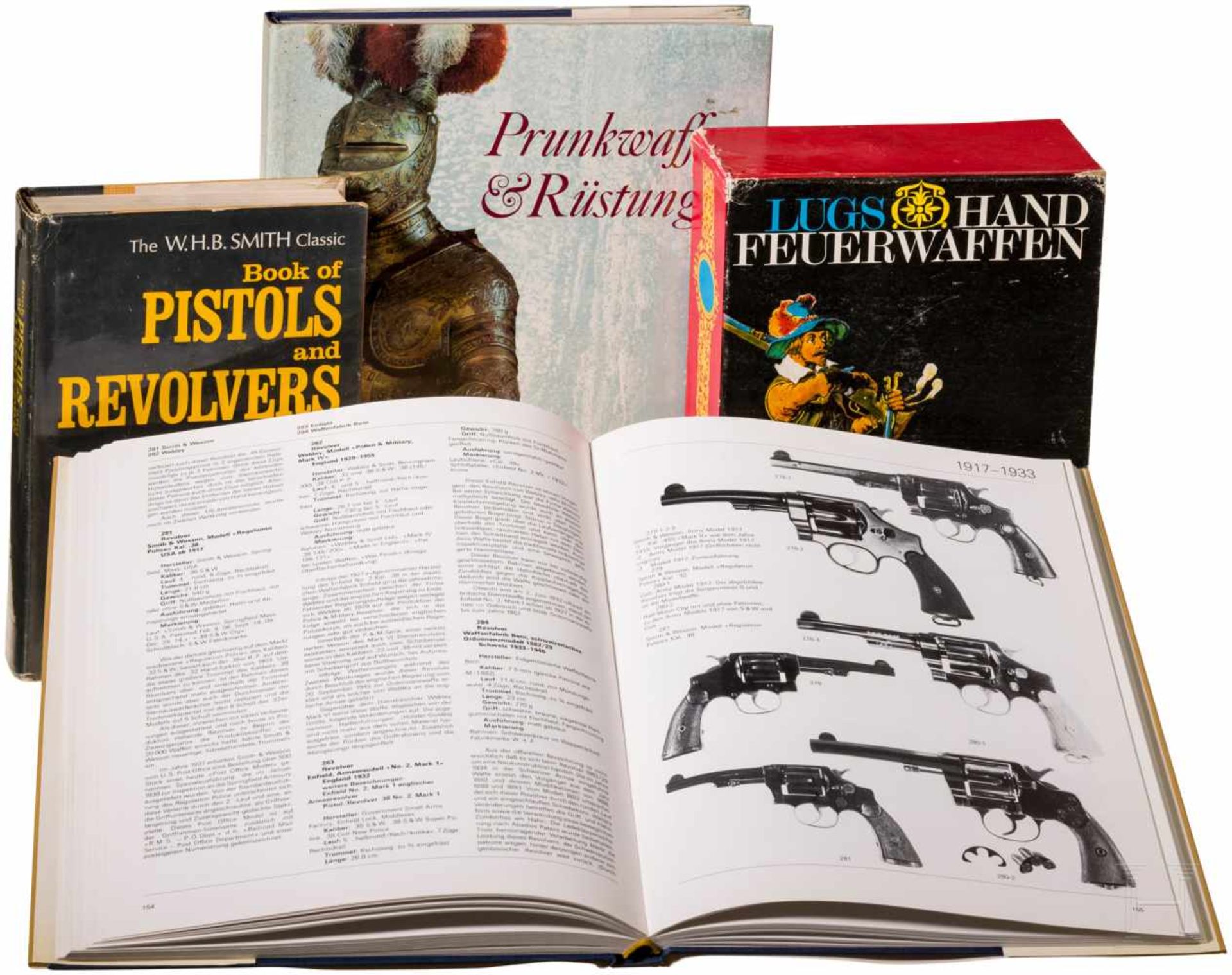 Vier Bücher über Schusswaffen bzw. RüstungenW.H.B. Smith, "Book of Pistols and Revolvers",