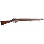 Enfield No. 4 Mk IKal. .303 brit., Nr. M16581, Nummerngleich. Blanker Lauf. Brit. Beschuss.