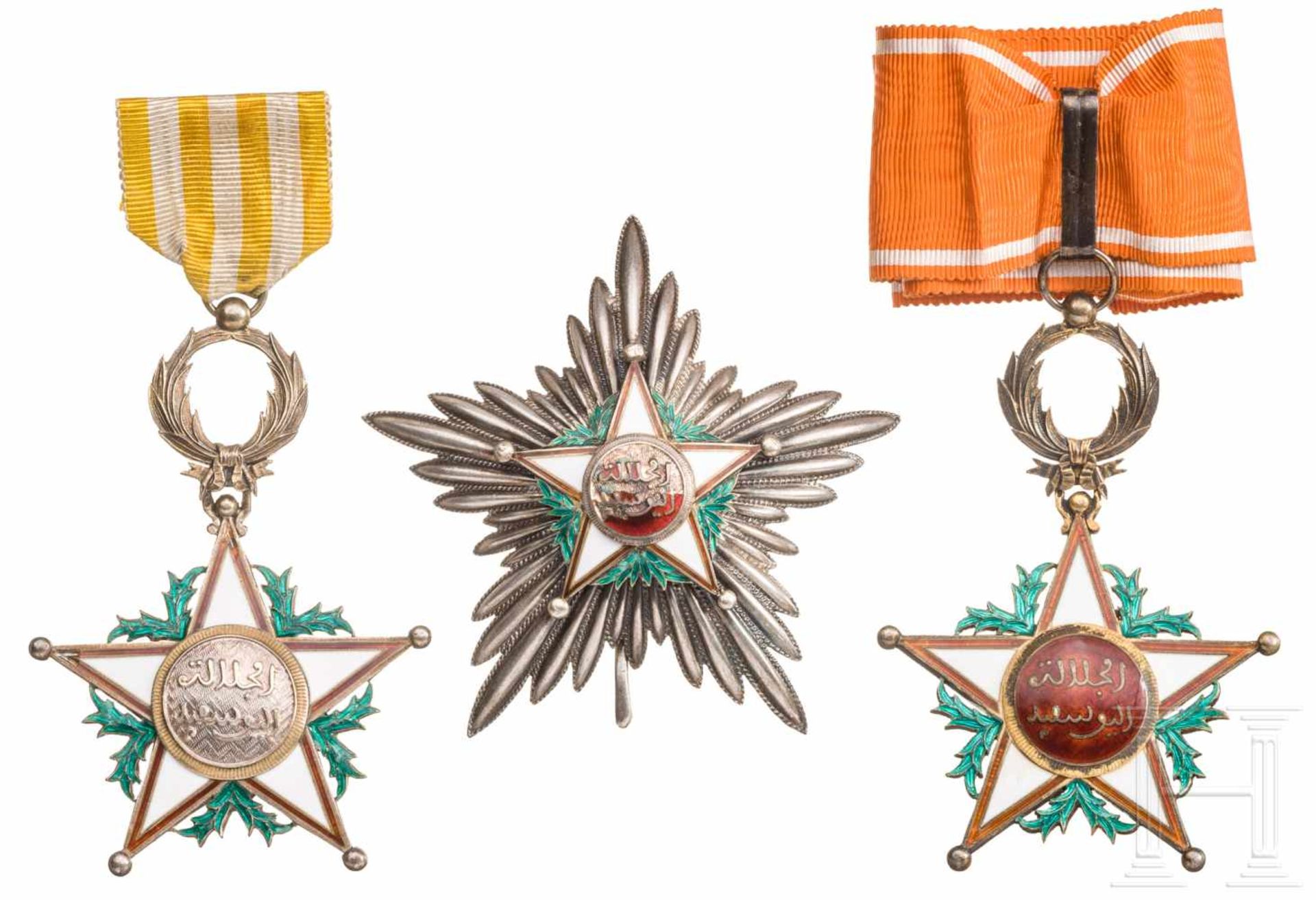 Alaouite Chérifien-Orden (Ouissam Alaouite Chérifien) - Breast Star of the Grand Cross and two