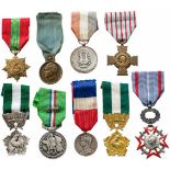 Nine awards, France, 20th centuryVergoldetes Buntmetall, weißes Metall, Bronze, ein Exemplar