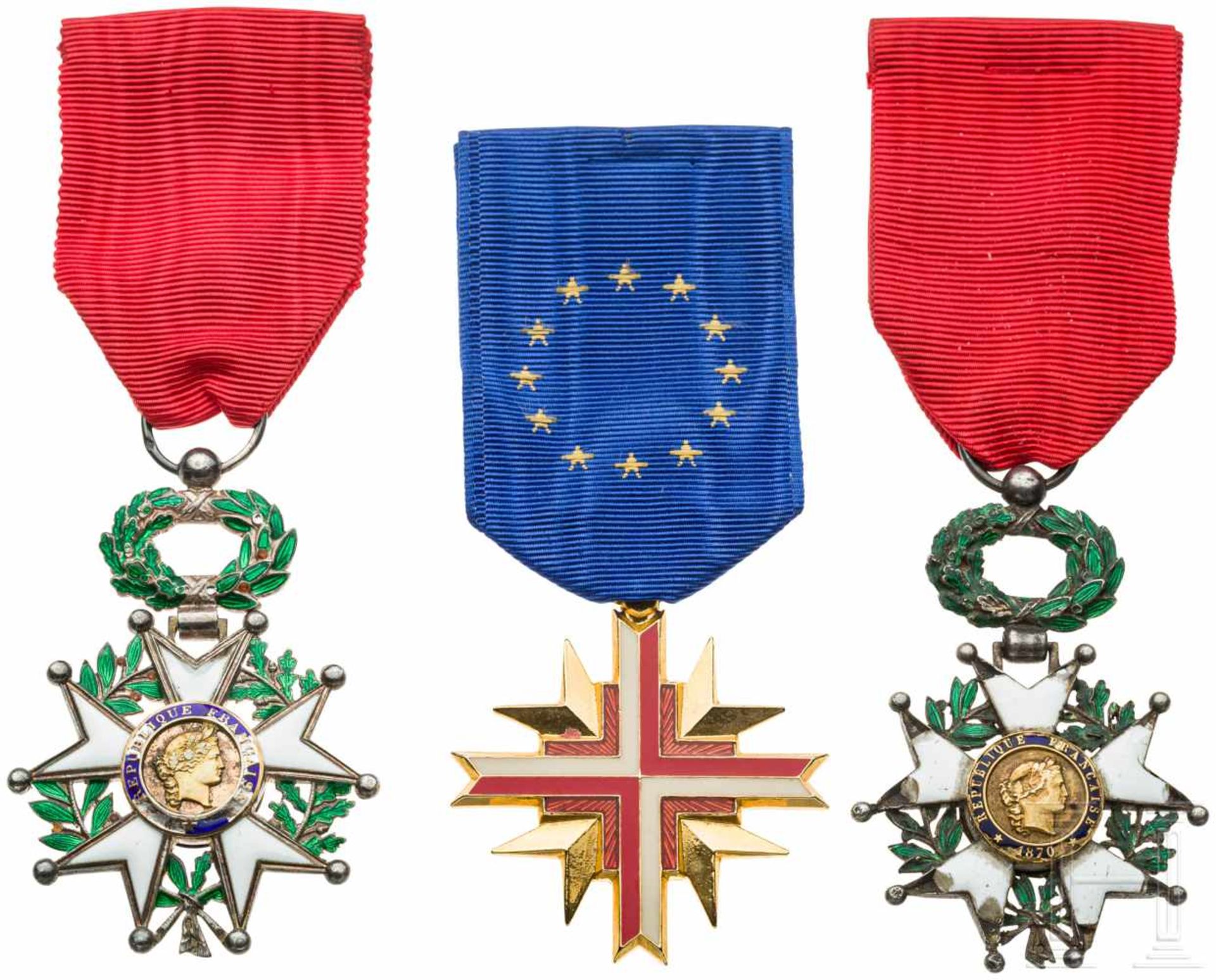 Three awards, France, 20th centurySilbernes Kreuz des Ordens der Ehrenlegion, Dritte Republik (