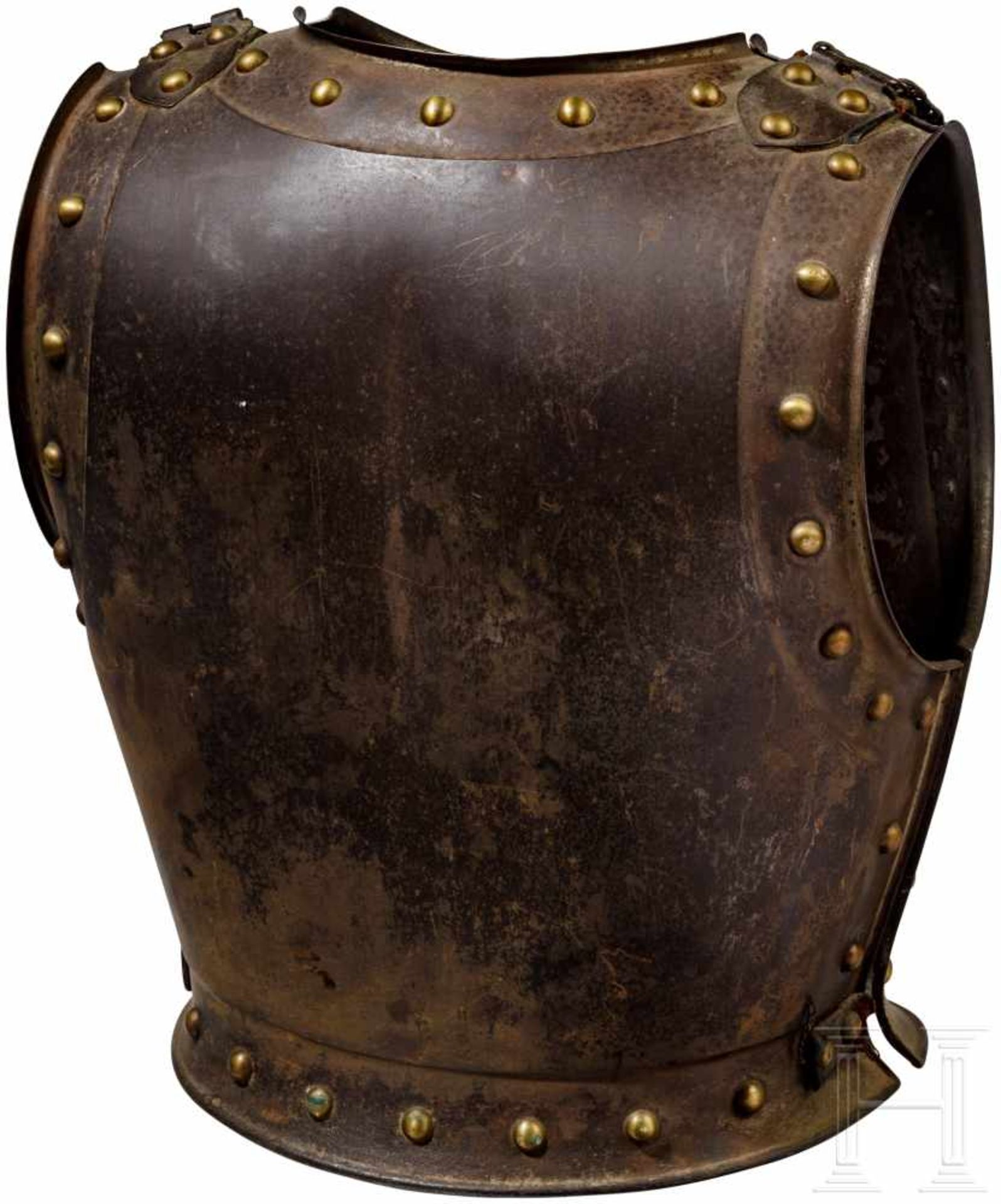 Cuirass for troopers of the cuirassiers, France, 19th centuryKürass aus Stahl, Brust und Rücken - Bild 2 aus 2