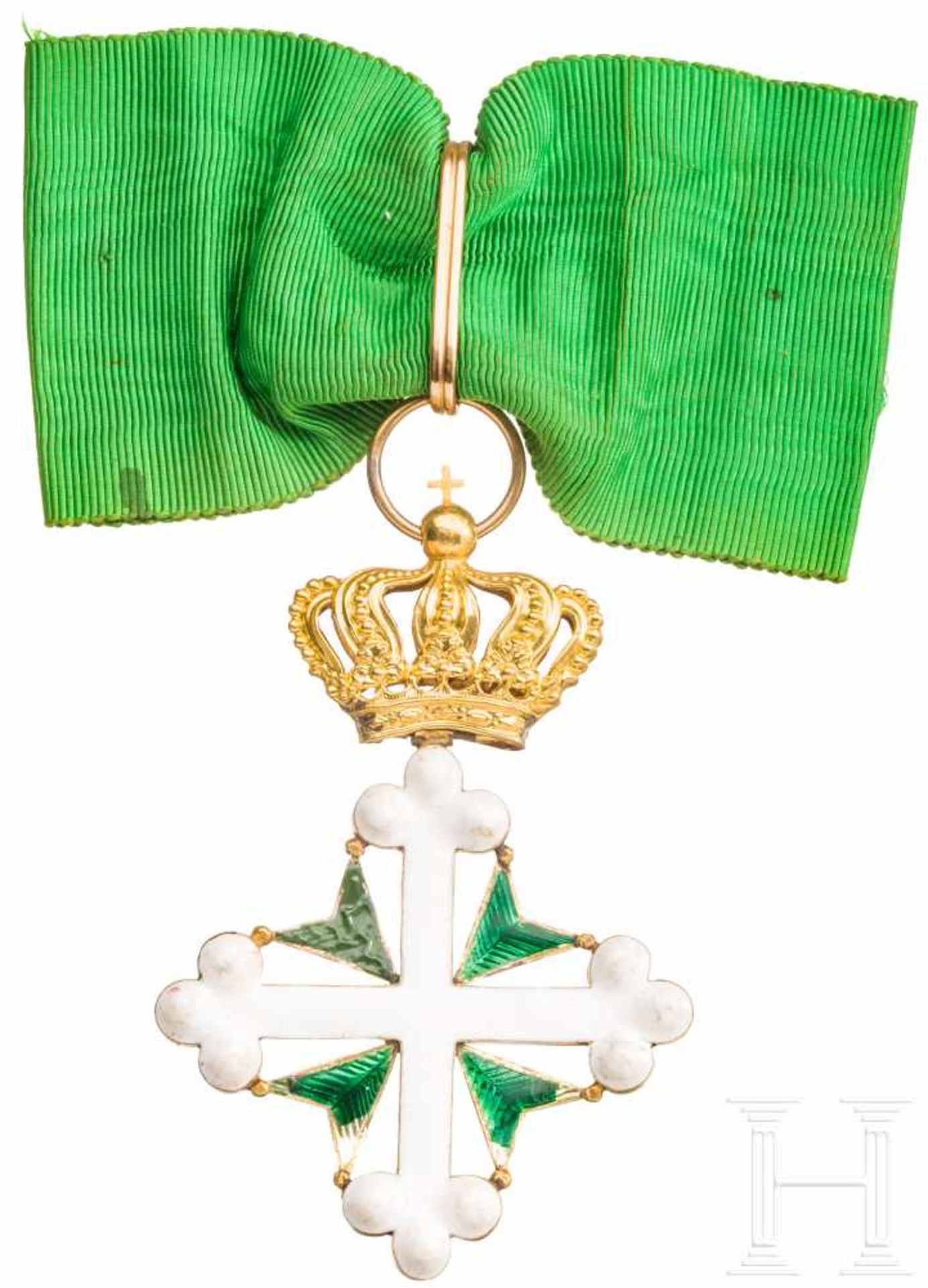 Italy - Order of Saint Mauritius and Saint Lazarus - Commander's Cross, 3rd modelGold und Emaille, - Bild 2 aus 2