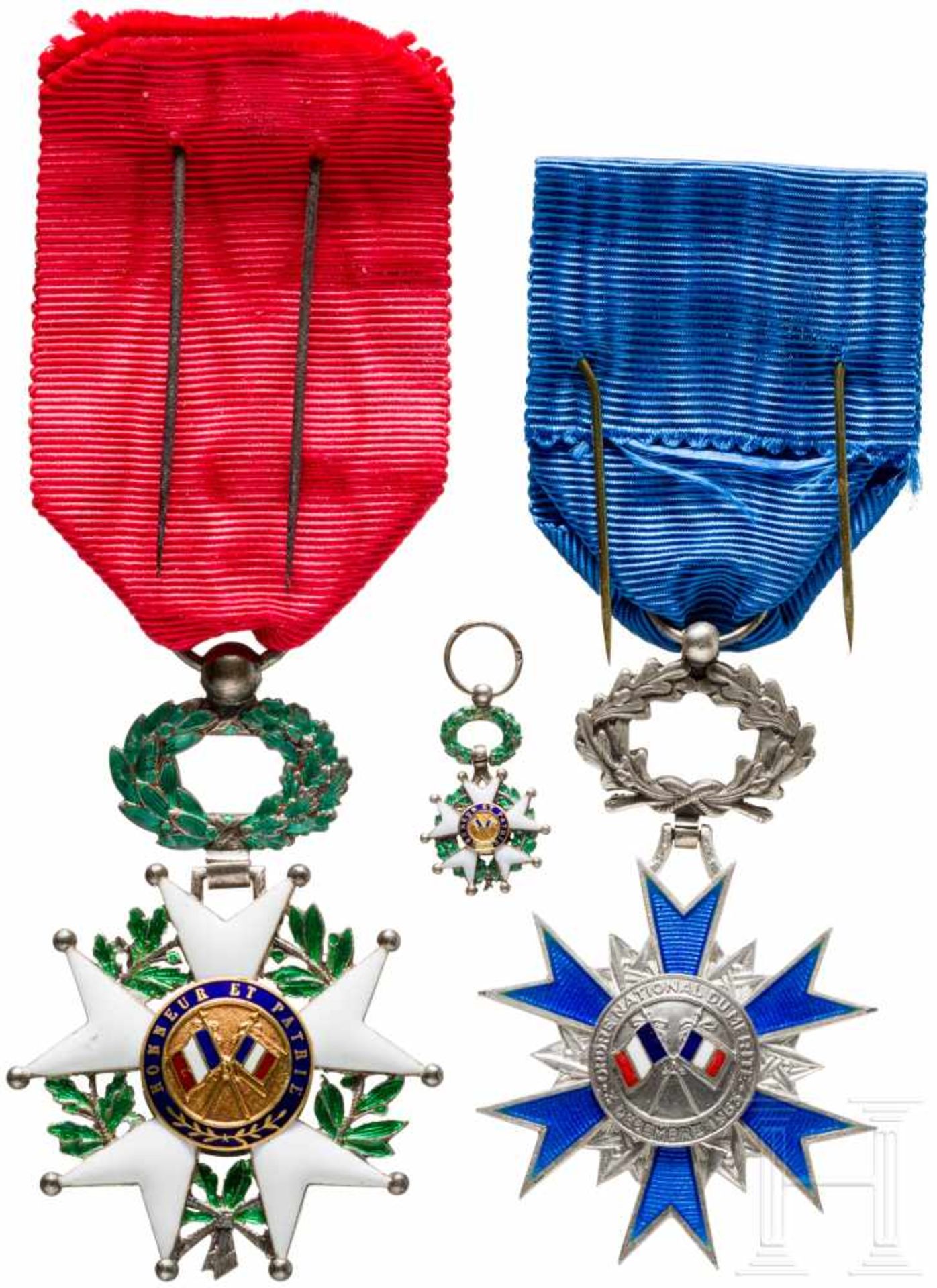 Order of the Legion of Honour, FranceRitterkreuz, Modell ab 1870 mit "Marianne". Silber mit goldenen - Bild 2 aus 2